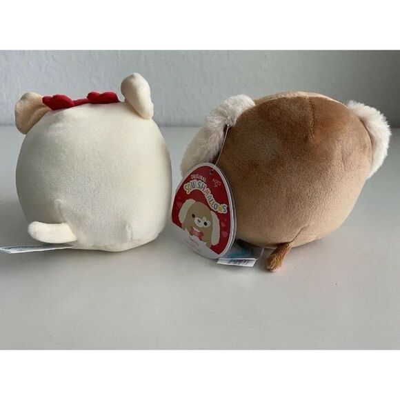 Squishmallow  Set Of 2 Brock & Delroy 4.5” Valentine’s Day 2022 Soft Plush NWT - Picture 5 of 7